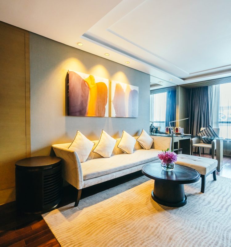 BANGKOK, THAILAND - AUGUST 12 2016: Beautiful luxury living room interior decoration in Hotel